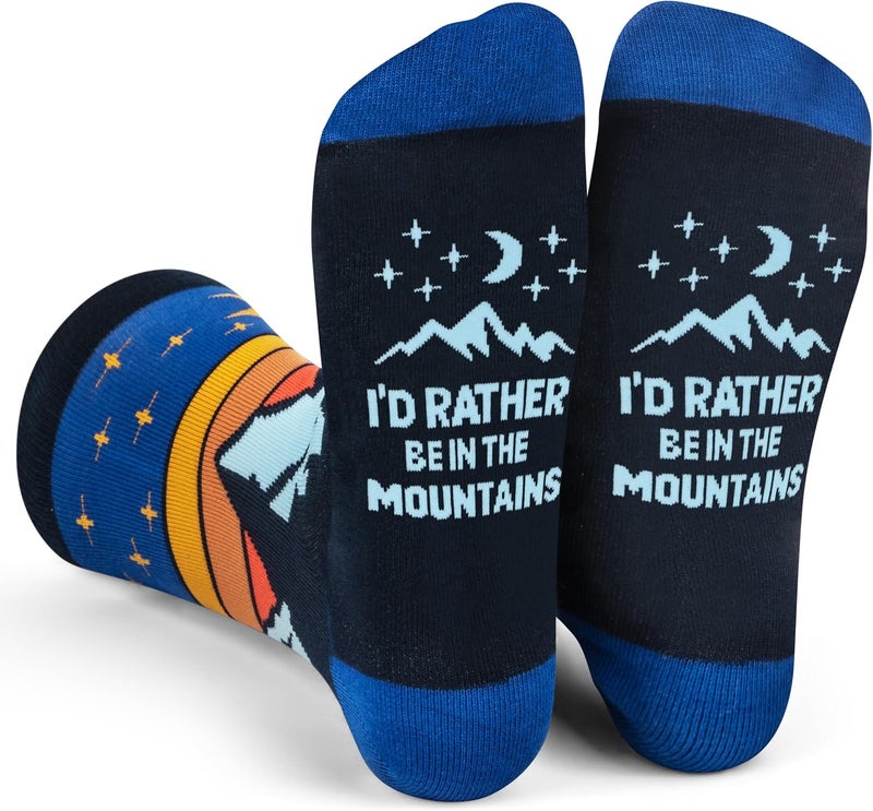 Lavley Outdoors Socks - Hiking and camping gifts for men and women - Great for nature lovers - Holiday or birthday gift - Image 1